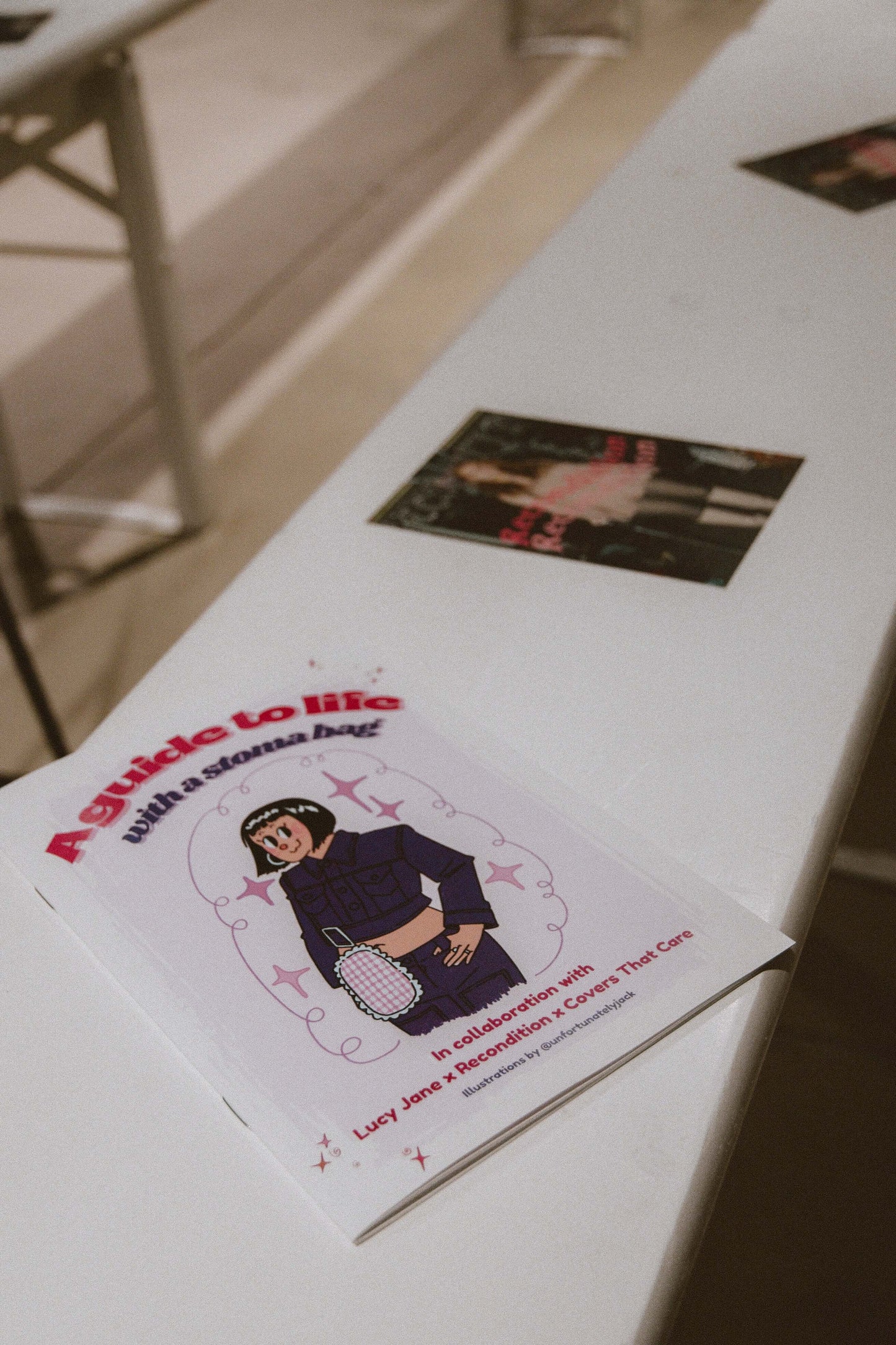 a book on a table
